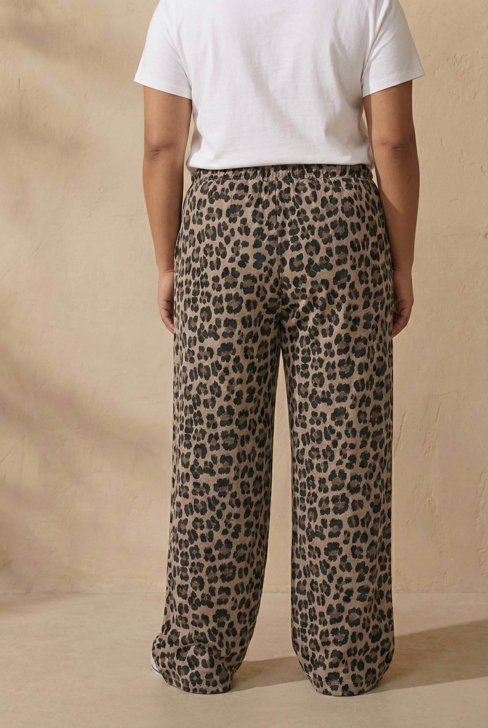Leopard Palazzo Broek
