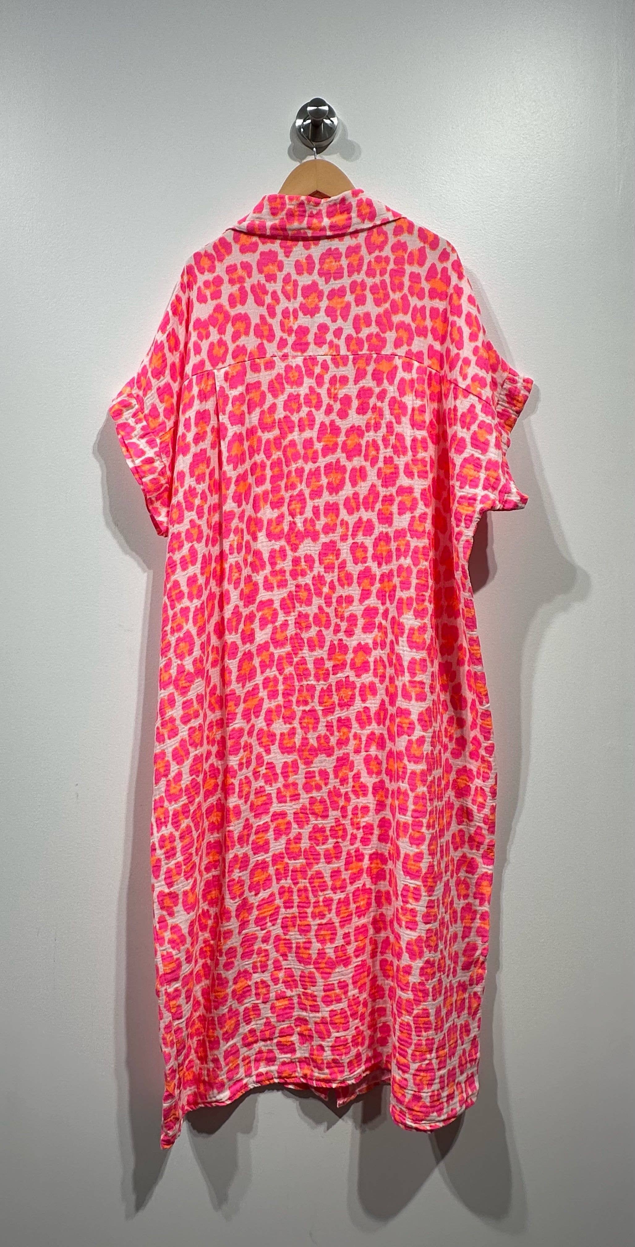Roze Luipaard Shirtjurk